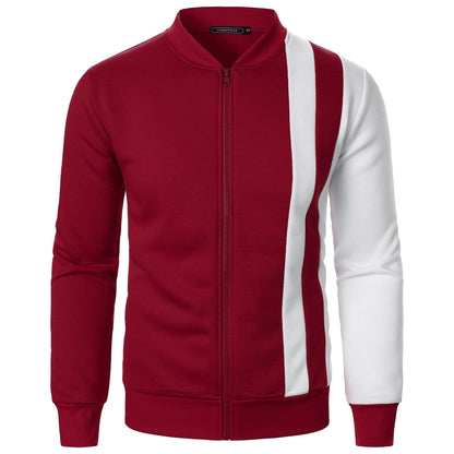 Casual Long Sleeve Zipper Gym Blazer - Men's Spring & Fall Jacket - Buy Center US