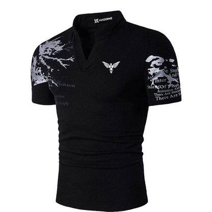 DINGSHITE Men's Casual Polo Shirt - Short Sleeve Comfortable Fit - Buy Center US