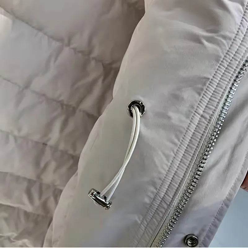 2025 Women's Down Jacket - Thick Parka with Big Fur Collar - Buy Center US