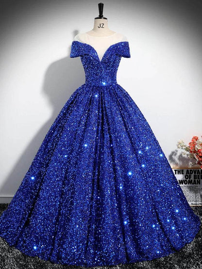 GUXQD Customized Ball Gown Quinceanera Dress - Sequins & V-Neck - Buy Center US
