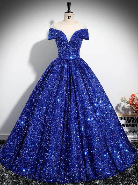 GUXQD Customized Ball Gown Quinceanera Dress - Sequins & V-Neck - Buy Center US