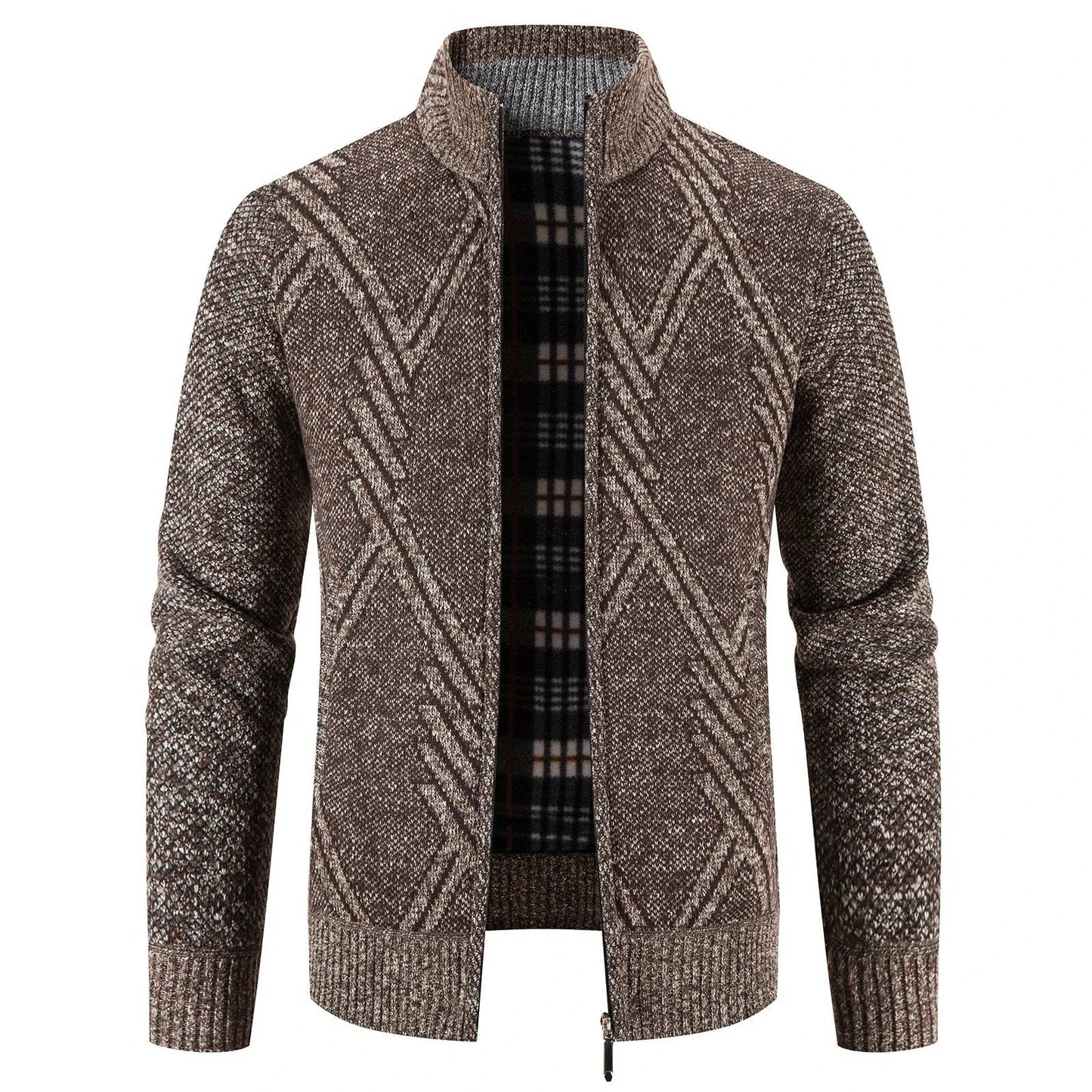 ENWEIGE Men's Fleece Sweater Coat - Warm Knit Zip Windbreaker Jacket - Buy Center US
