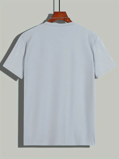 Men's Summer Casual T-Shirt - Lightweight Round Neck Breathable Top - Buy Center US