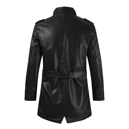 Men's Casual Leather Jacket - Waterproof, Tactical Windproof Coat - Buy Center US