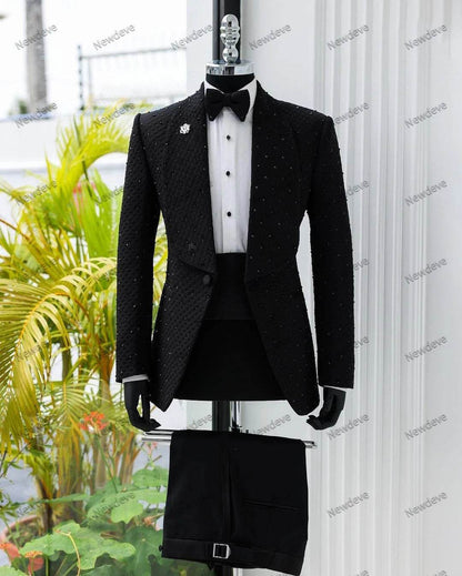 Modern Men's Plus Size Suit - Tailored Blazer & Pants Wedding Tuxedo - Buy Center US