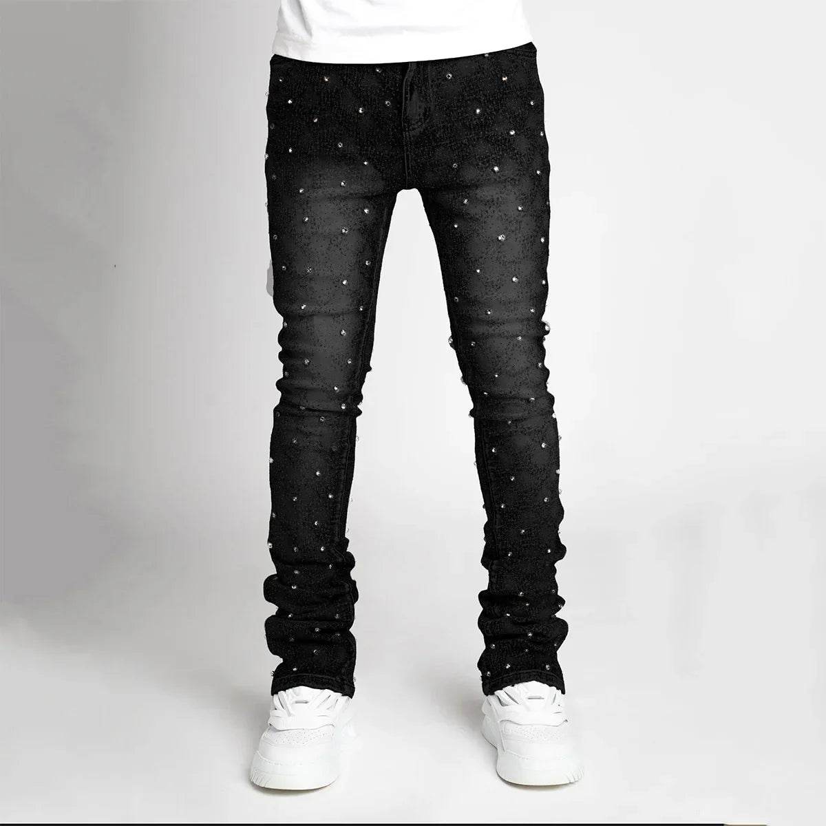 Naupang Men's Straight-Leg Denim Trousers - Casual Fashion Pants - Buy Center US