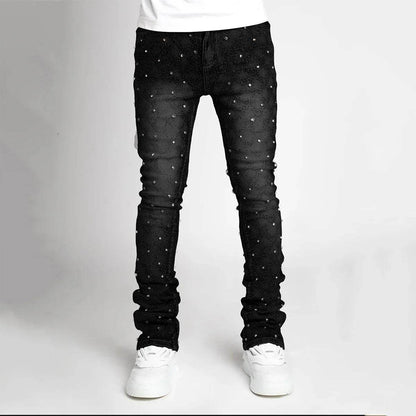 Naupang Men's Straight-Leg Denim Trousers - Casual Fashion Pants - Buy Center US