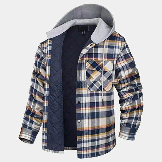 Men's Thickened Cotton Jacket - Casual Autumn Winter Hooded Coat - Buy Center US