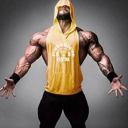 2024 Men's Cotton Tank Top - Hooded Sleeveless Gym Workout Shirt - Buy Center US