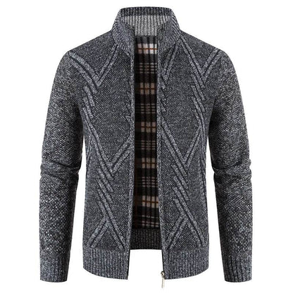 ENWEIGE Men's Fleece Sweater Coat - Warm Knit Zip Windbreaker Jacket - Buy Center US