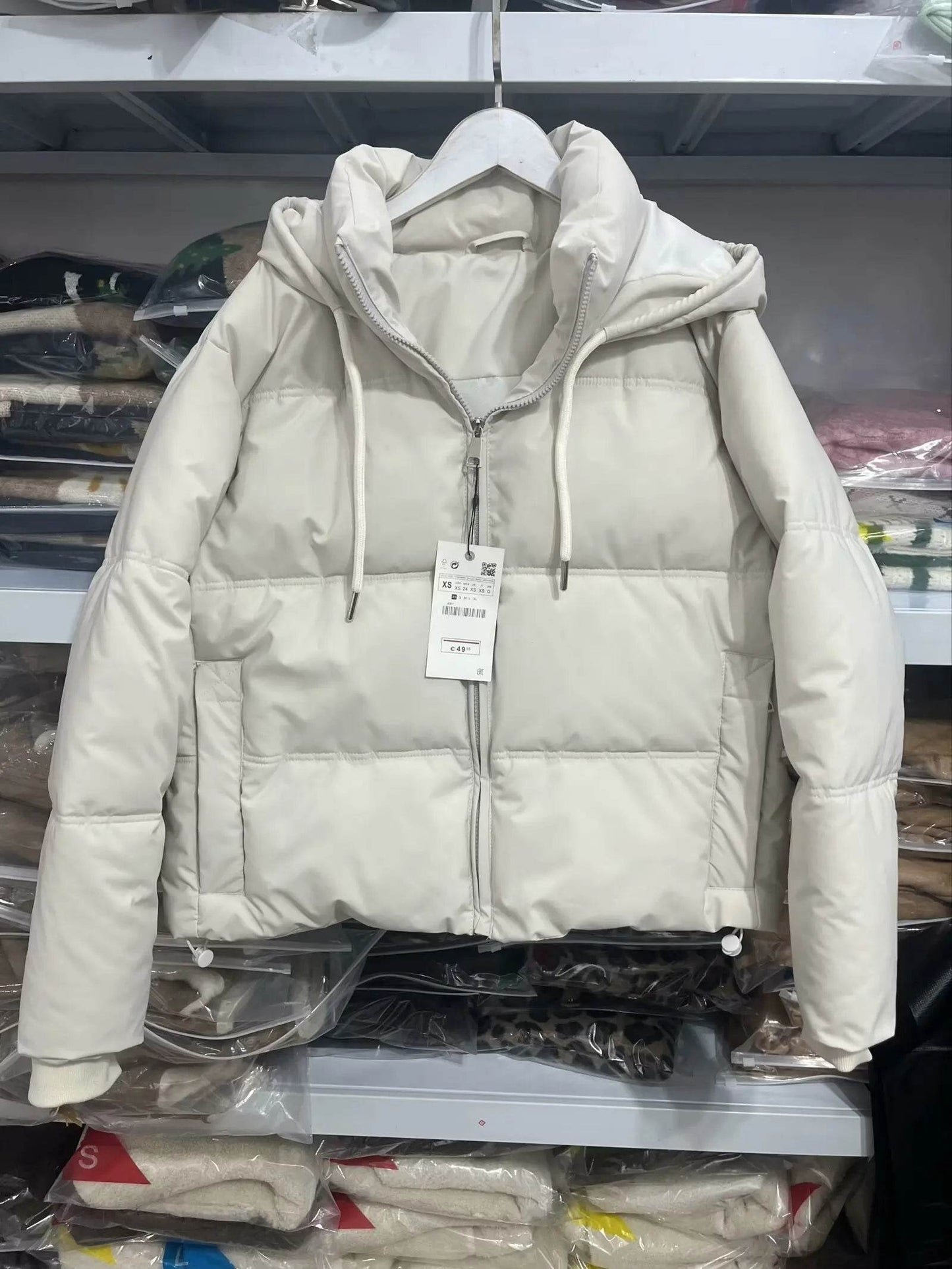 Women's Hooded Zipper Down Jacket - Warm, Stylish & Thick Winter Coat - Buy Center US