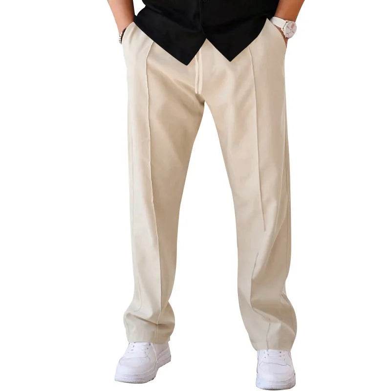 2024 Men's Casual Thin Pants - Spring/Summer Loose Straight Leg Style - Buy Center US