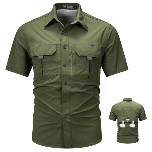 Wolf Inheritance Men's Tactical Short Sleeve Shirt - Quick Dry & Breathable - Buy Center US