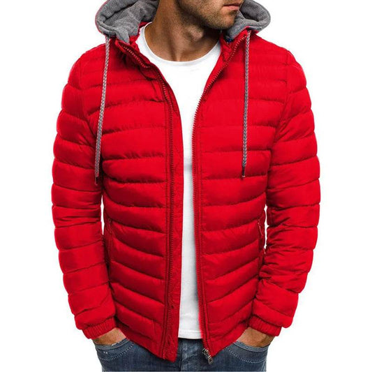 RickRack Men's Hooded Parka Jacket - Warm, Casual, Plus Size in S-3XL - Buy Center US