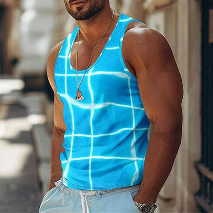 Funny 3D Print Men’s Tank Top - Casual Quick Dry Basketball Vest - Buy Center US