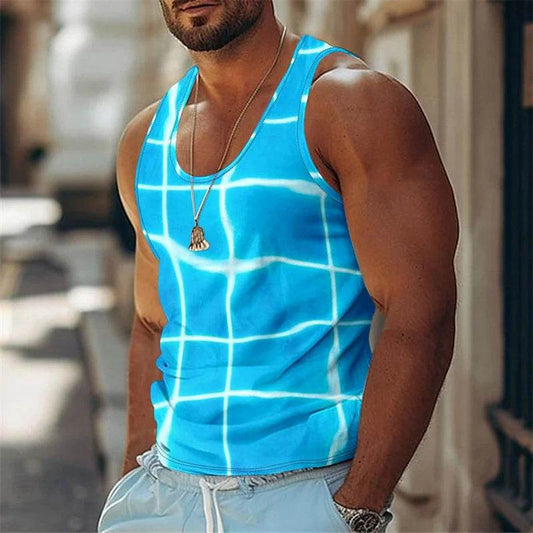 Funny 3D Print Men’s Tank Top - Casual Quick Dry Basketball Vest - Buy Center US