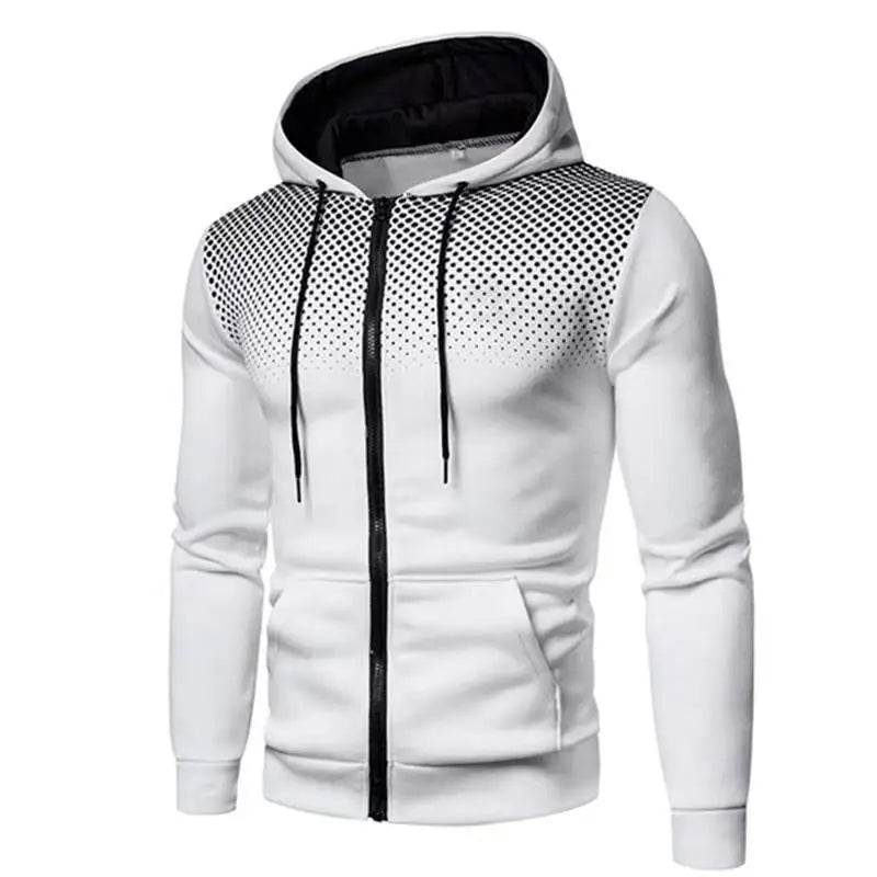 2024 Men's Hoodie Jacket - Zippered Hooded Pullover for Casual Style - Buy Center US