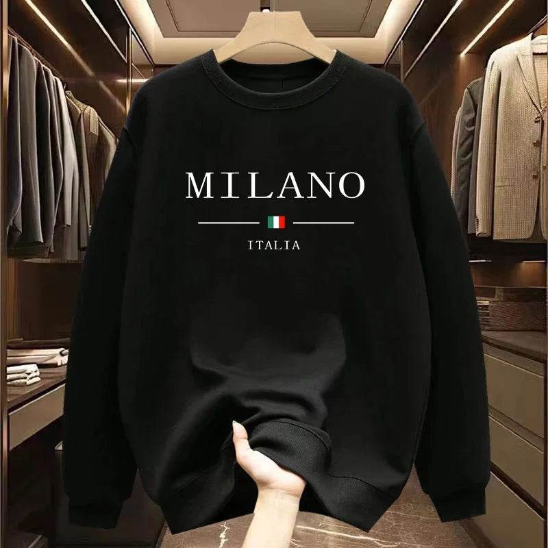 2025 Milan Urban Men's Sweatshirt - Casual O-Neck Pullover for All Seasons - Buy Center US