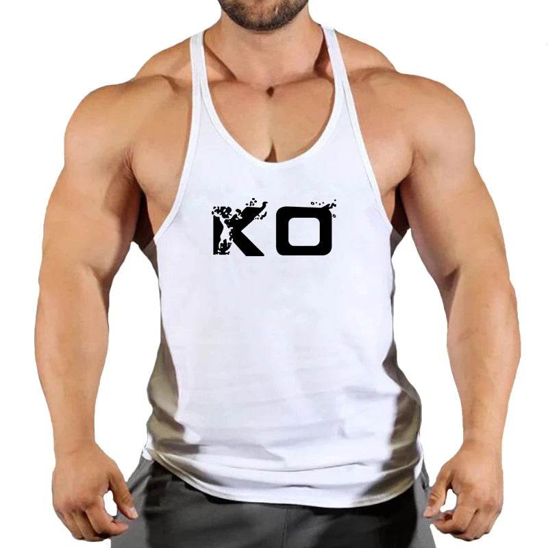Men's Fitness Stringer Singlet Gym Shirt - V-Neck Sportswear Tank Top - Buy Center US