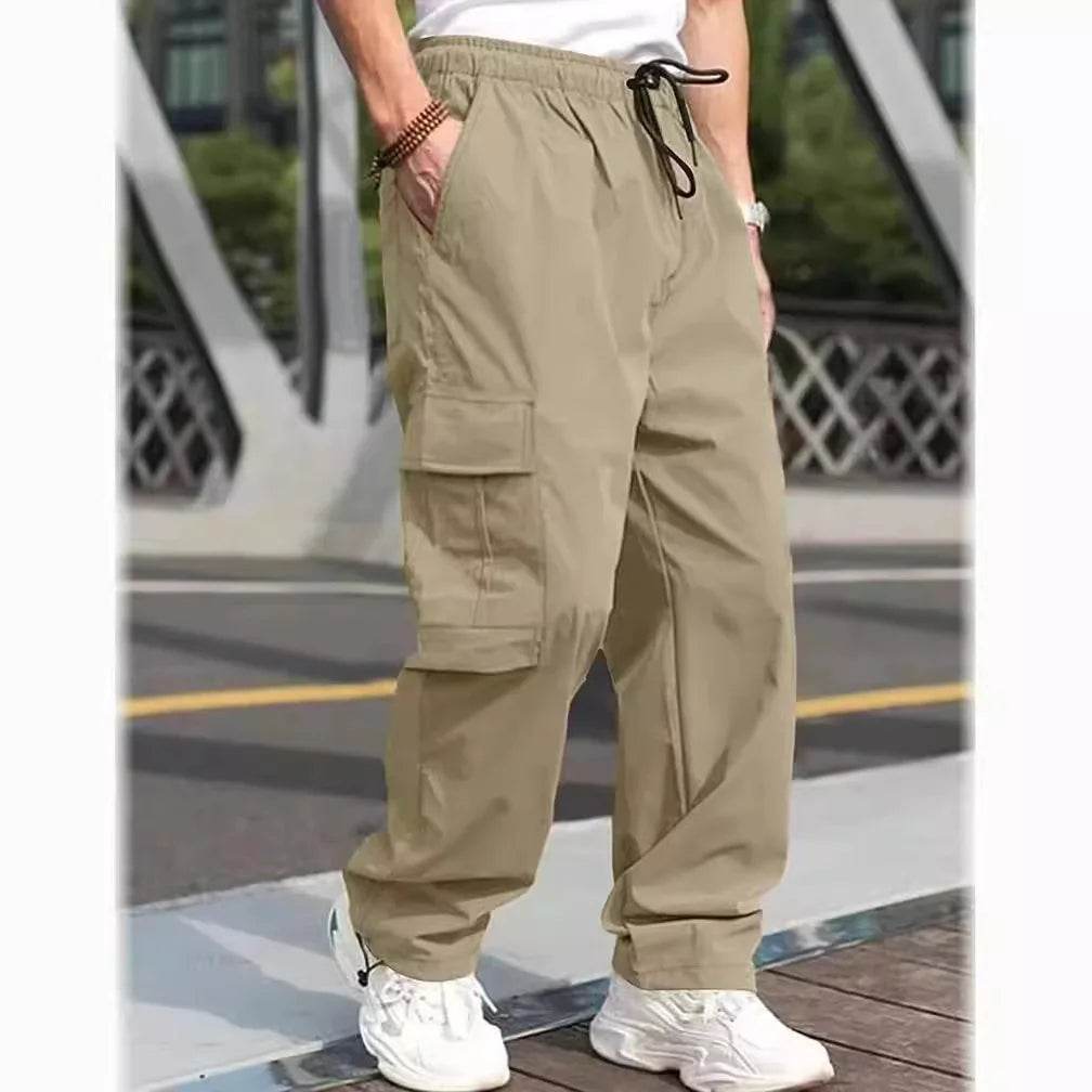Casual Loose Straight Tube Pants - Men’s Fashionable Streetwear for Spring - Buy Center US