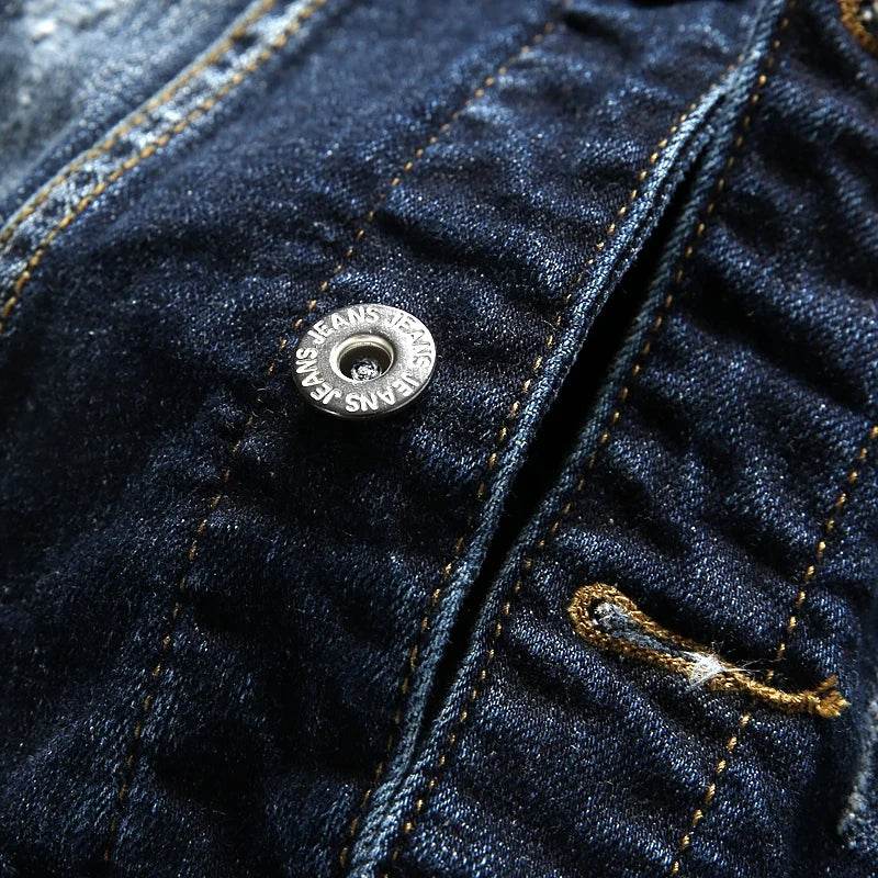 FAVOCENT Men's Casual Denim Vest - Stylish Sleeveless Jacket for Spring - Buy Center US