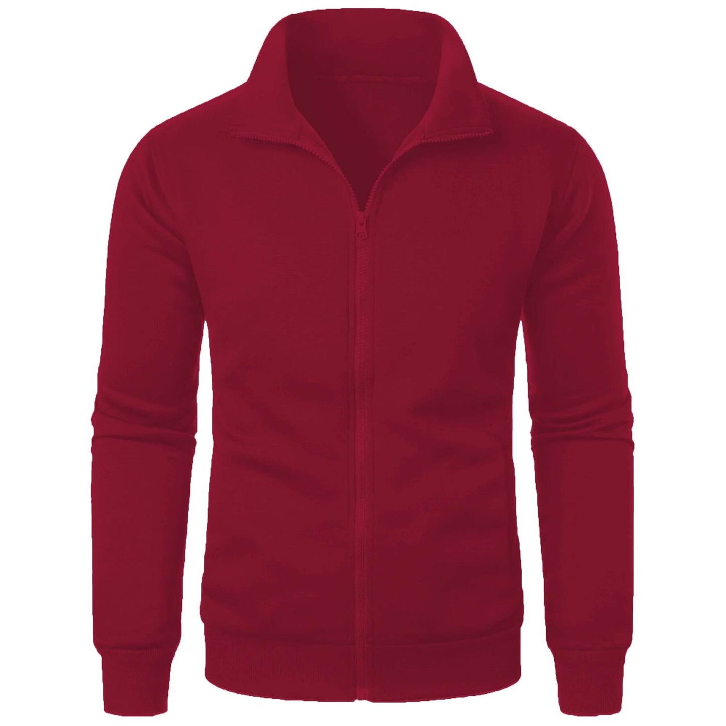 Men's Casual Zipper Hoodie - Solid Color Cardigan for Autumn Style - Buy Center US