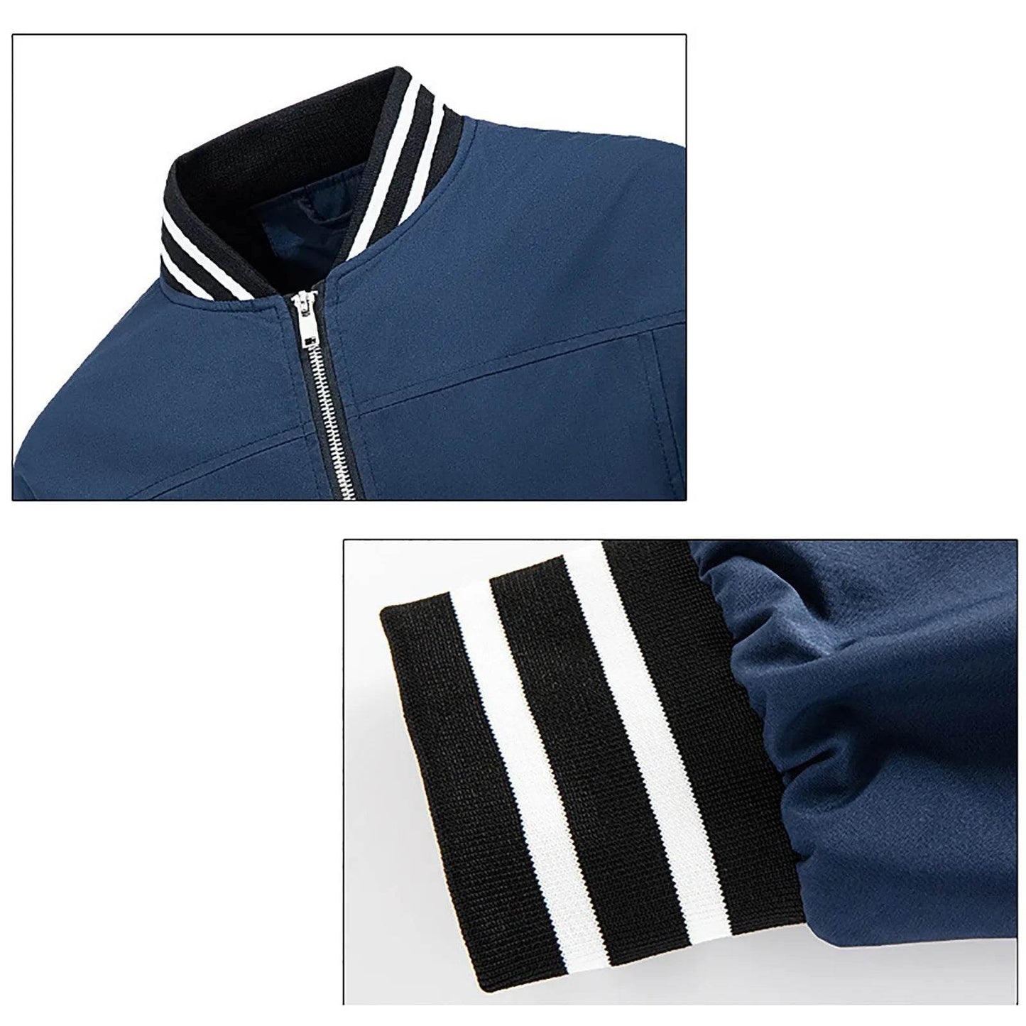 ZOMAXIUJEE Men's Waterproof Windproof Zipper Baseball Jacket - Casual Style - Buy Center US
