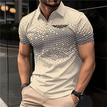 Men's Summer Casual Polo Shirt - Breathable Short-Sleeve Sport Top - Buy Center US