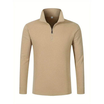 FYZS Men's Long Sleeve Polo Shirt - Comfortable, Breathable Casual Top - Buy Center US