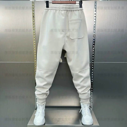 Autumn Winter Men's Tracksuit - Casual Wide Pants with Pockets - Buy Center US