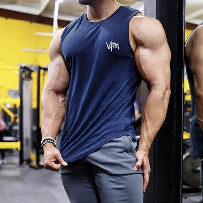 RUASPV Men's Gym Fitness Tank Top - Quick-Drying Sleeveless Casual Vest - Buy Center US