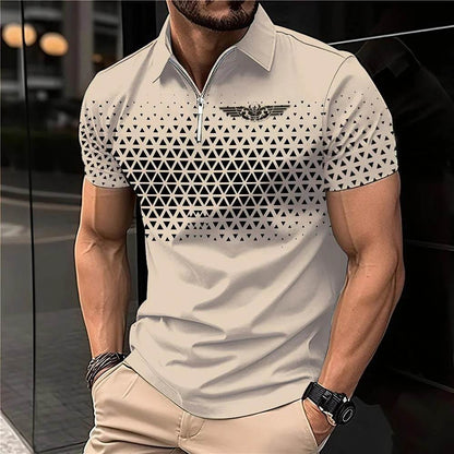 Men's Summer Casual Polo Shirt - Breathable Short-Sleeve Sport Top - Buy Center US