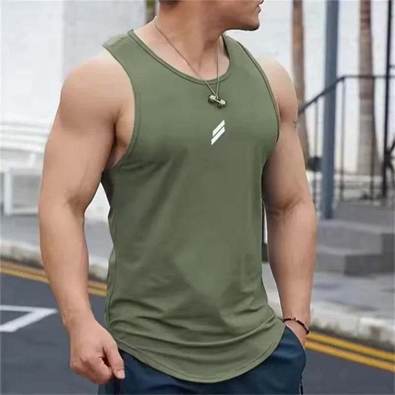 RUASPV Men's Casual Tank Top - Quick Dry Sports Vest for Summer Fitness - Buy Center US