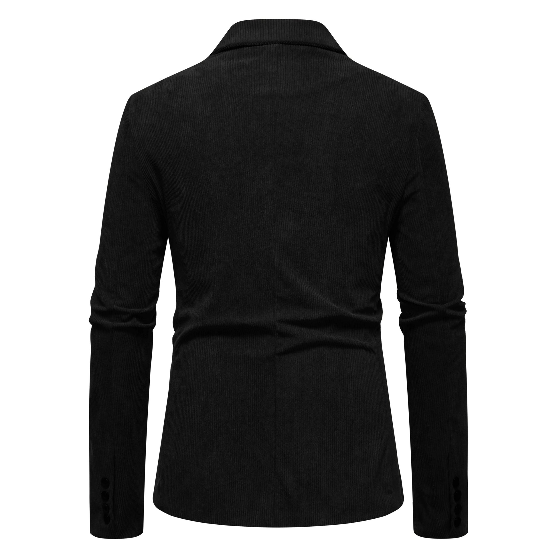 Stylish Men's Casual Solid Color Corduroy Suit Jacket - Perfect for Business - Buy Center US