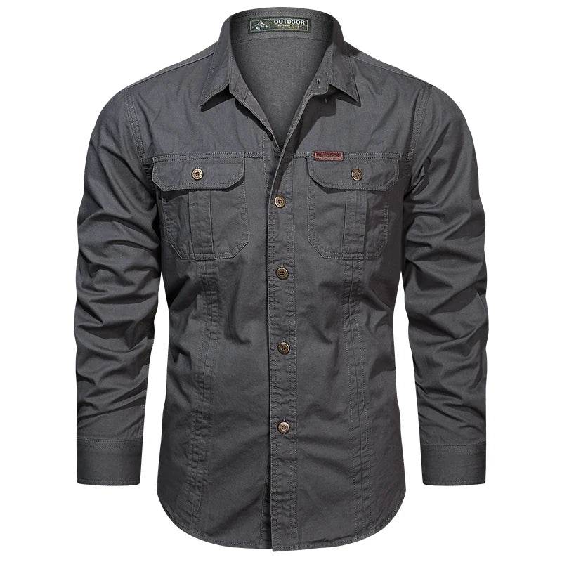 Men's Long Sleeve Casual Cotton Overshirt - Quality Spring Shirts 5XL - Buy Center US