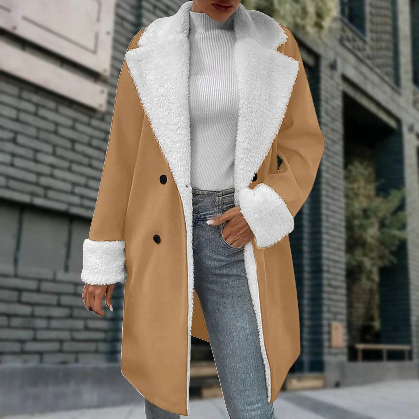 Women's Retro Suede Leather Jacket – Autumn Winter Windbreaker Style - Buy Center US