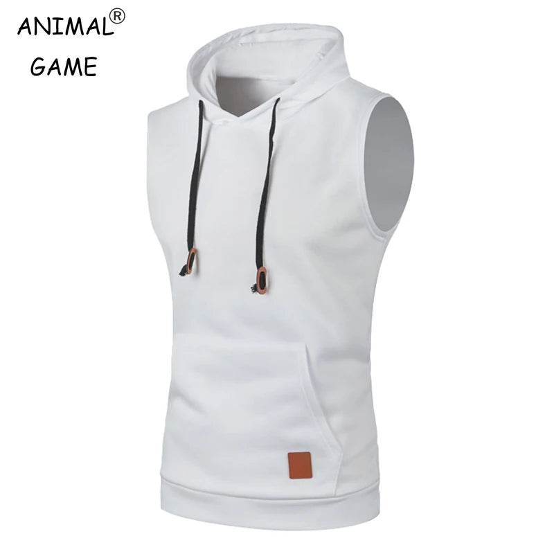 ANIMAL GAME Men's Sleeveless Hoodie - Casual Gym Tank Top Vest - Buy Center US