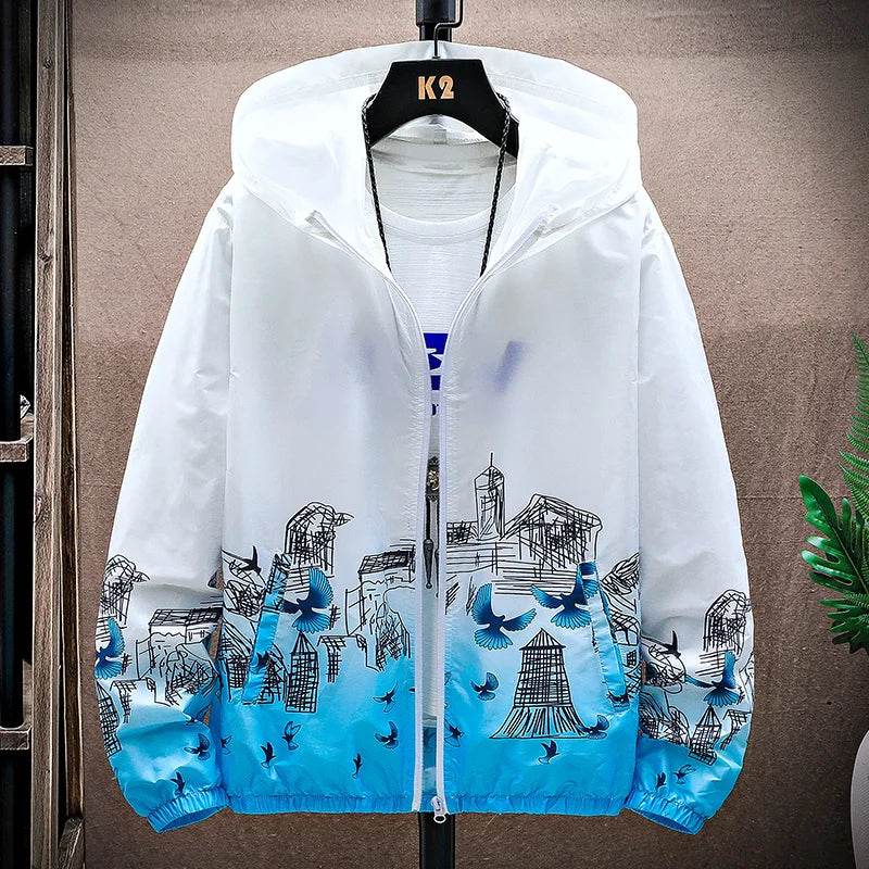 Lightweight Outdoor Hoodie Jacket - Men’s Quick Dry Fishing & Hiking Wear - Buy Center US