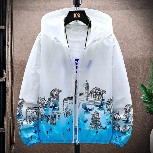 Lightweight Outdoor Hoodie Jacket - Men’s Quick Dry Fishing & Hiking Wear - Buy Center US