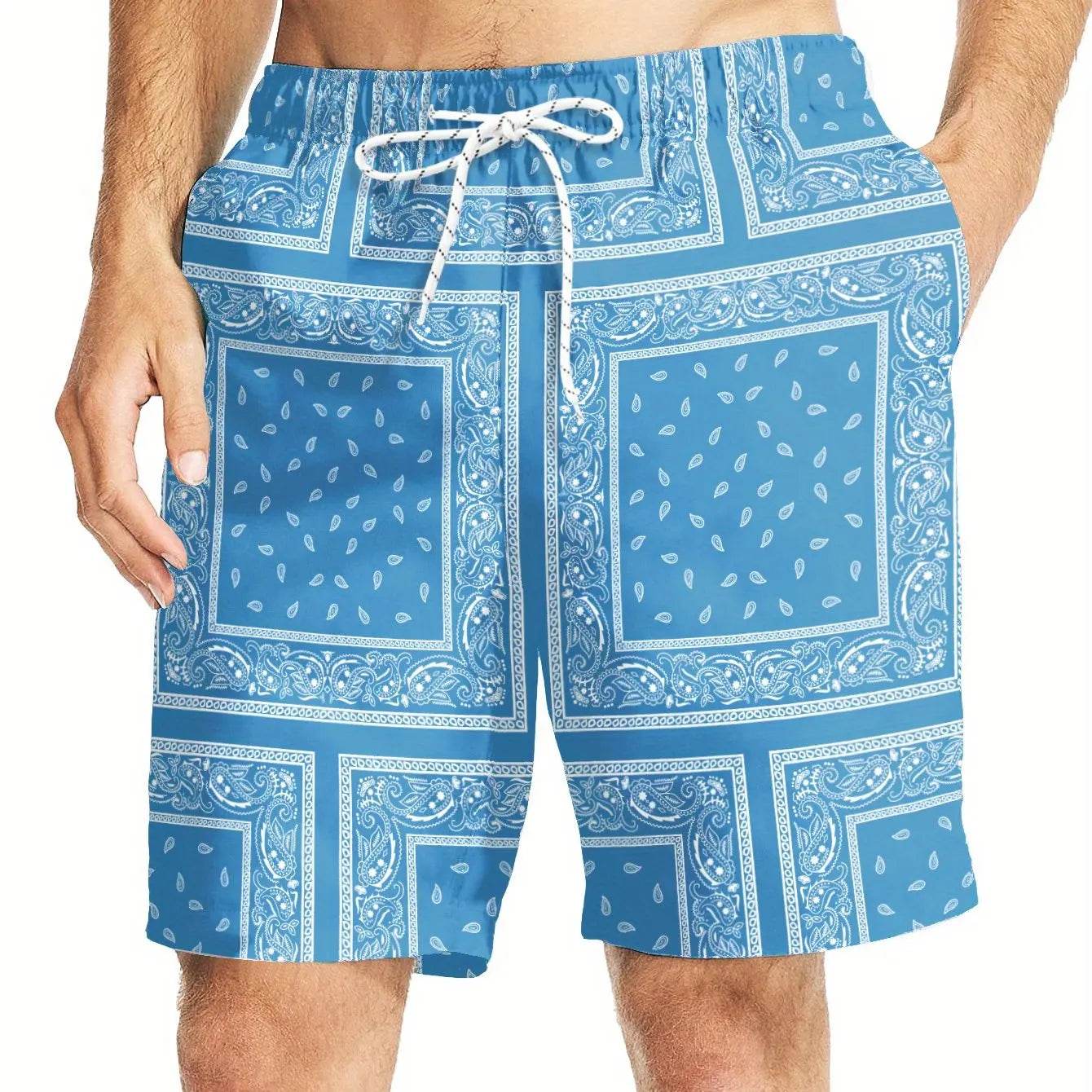 Hawaiian 3D Print Beach Shorts - Men's Casual Summer Surfing Trunks - Buy Center US