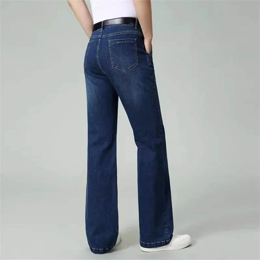 Men's High Quality Summer Straight Leg Jeans - Casual Lightweight Fit - Buy Center US