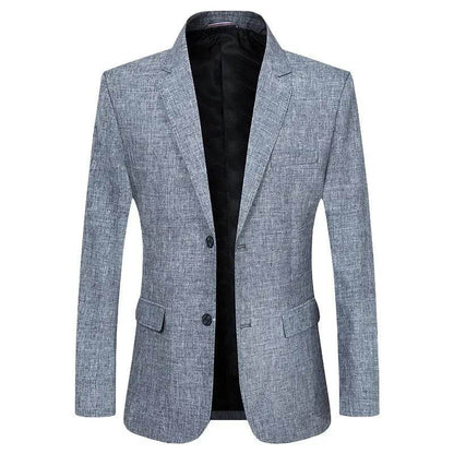 Spring Summer Men's Slim Fit Blazer - Smart Casual Business Jacket - Buy Center US