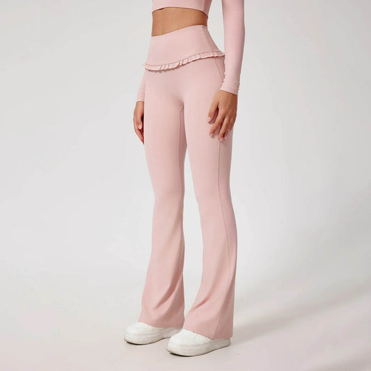 Mr.Nut Women's Workout Flare Pants - Soft, High Elastic, Breathable - Buy Center US