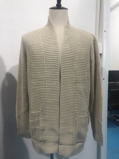 DOIYTTS Men's Casual Long Sleeve Knitted Sweater - Spring Outerwear - Buy Center US