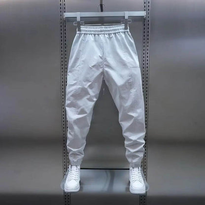 Men's Casual Hiphop Pants - Loose Fit Solid Color with Large Pockets - Buy Center US