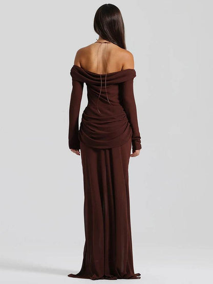 Mozision Sexy Hollow Out Maxi Dress - Strapless Elegant Halter Gown - Buy Center US