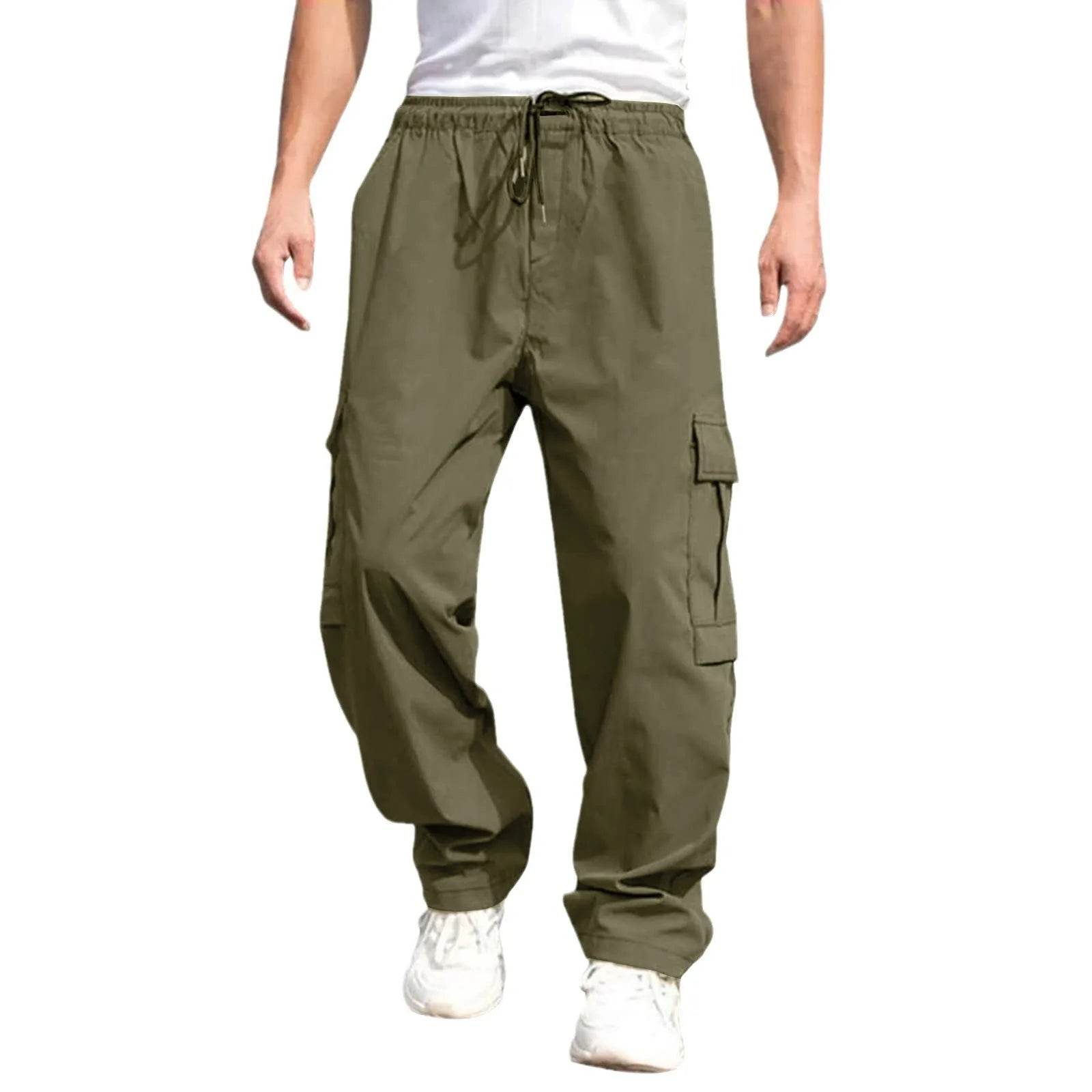 Casual Loose Straight Tube Pants - Men’s Fashionable Streetwear for Spring - Buy Center US