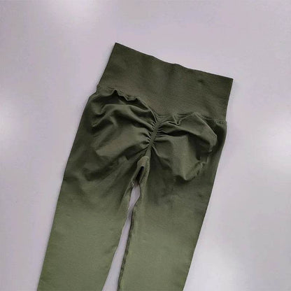 Women's High Waist Gradient Yoga Pants - Elastic Fit & Ankle-Length - Buy Center US