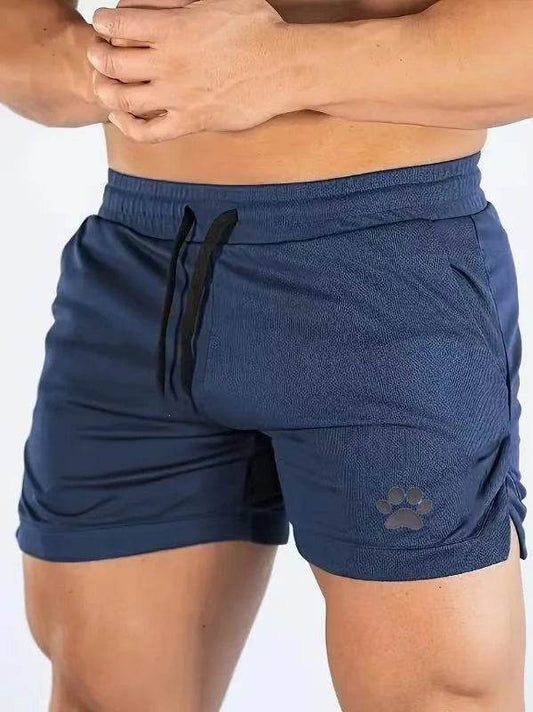Men's Casual Bear Paw Print Shorts - Perfect for Summer Fitness & Jogging - Buy Center US