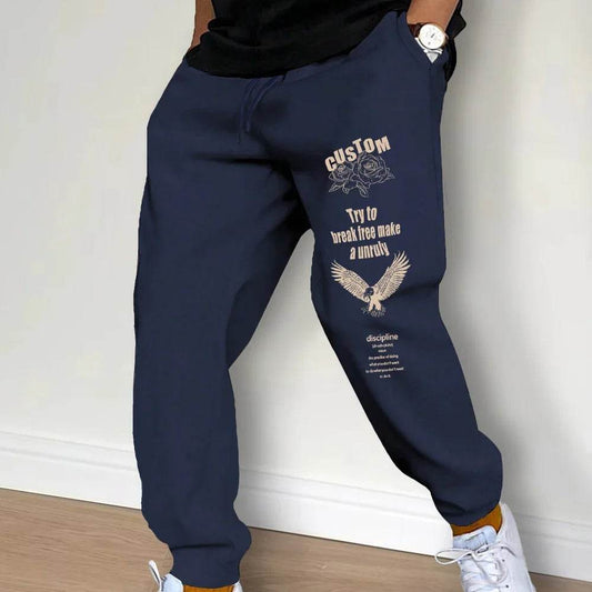 Autumn Men's Sweatpants - Lightweight Jogger Pants with Drawstring Closure - Buy Center US
